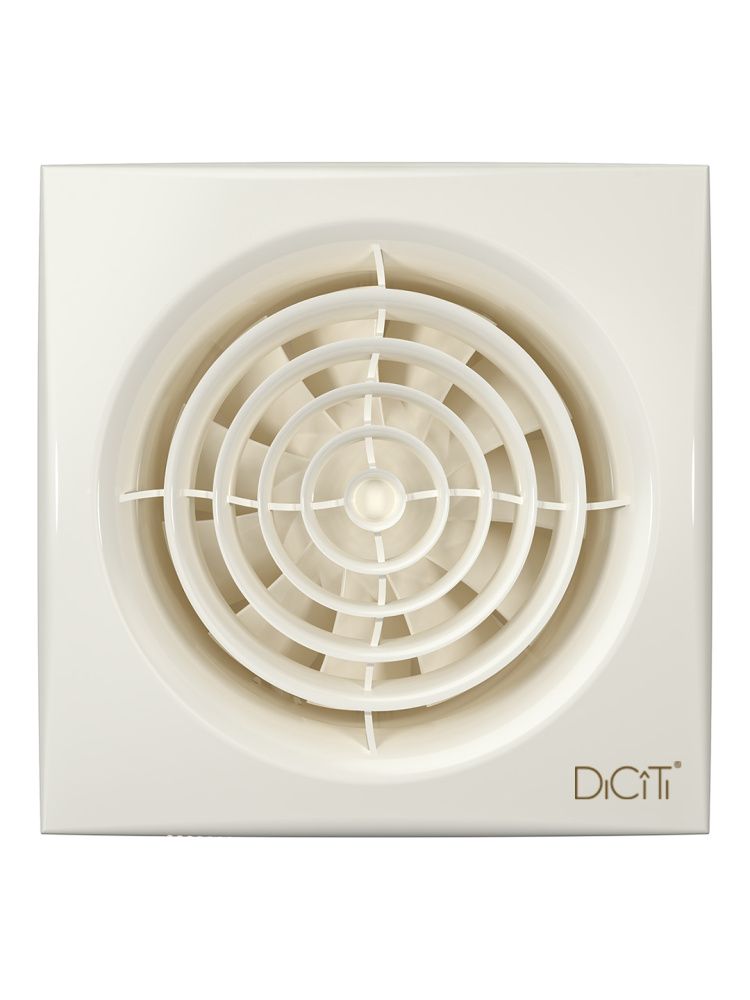  Вентилятор накладной AURA D125 обр.клапан Ivory DICITI 