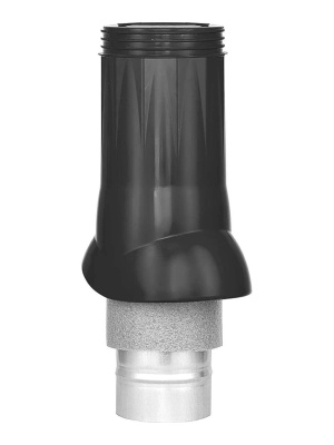 Выход вентиляционный VWO D125/160 изолированный пластик Black ERA