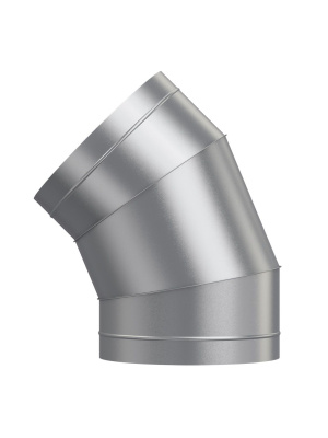 Отвод OTG D400 45° оцинк.сталь ERA PRO