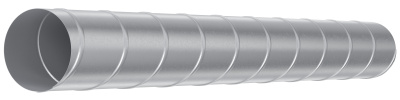 Воздуховод DG D125 L2м оцинк.сталь ERA PRO