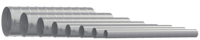 Воздуховод DG D100 L2м оцинк.сталь ERA PRO